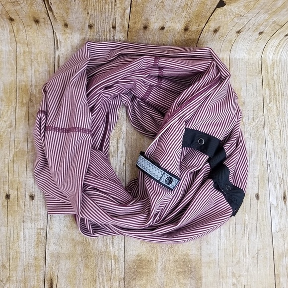 lululemon athletica Accessories - Lululemon Vinyasa Scarf -Red Grape Minty Pink